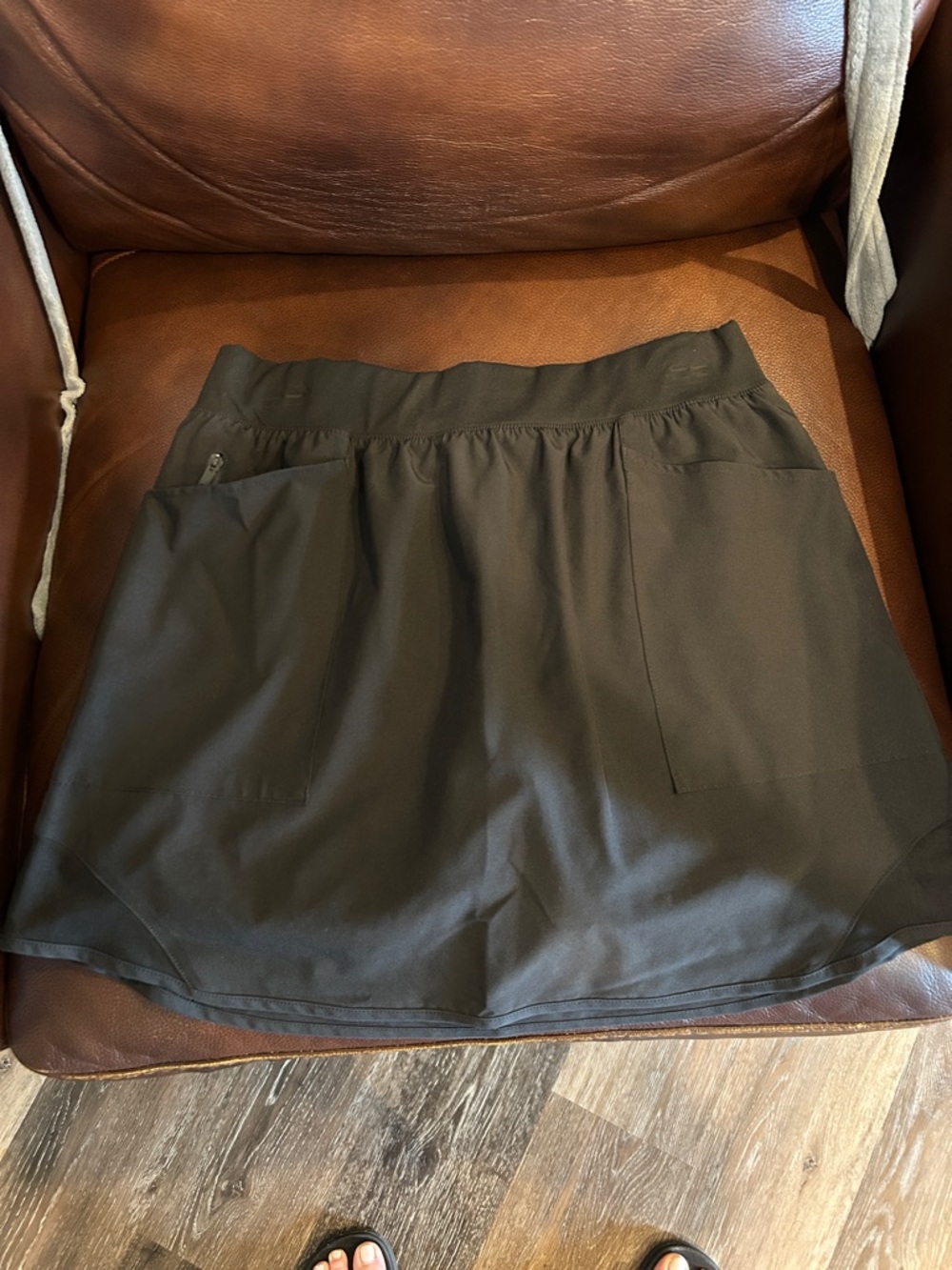 Women’s Telluride Black Active Skort with Front Pockets